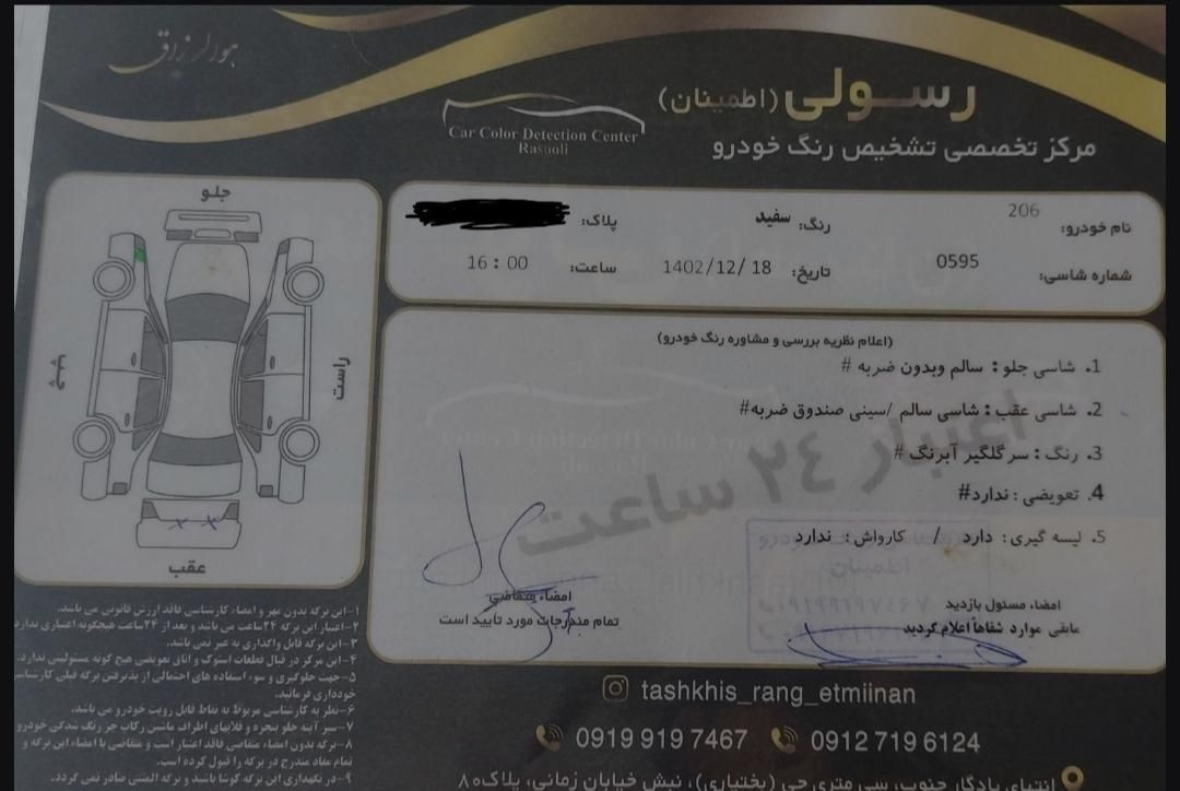 پژو 206 تیپ 5 - 1393