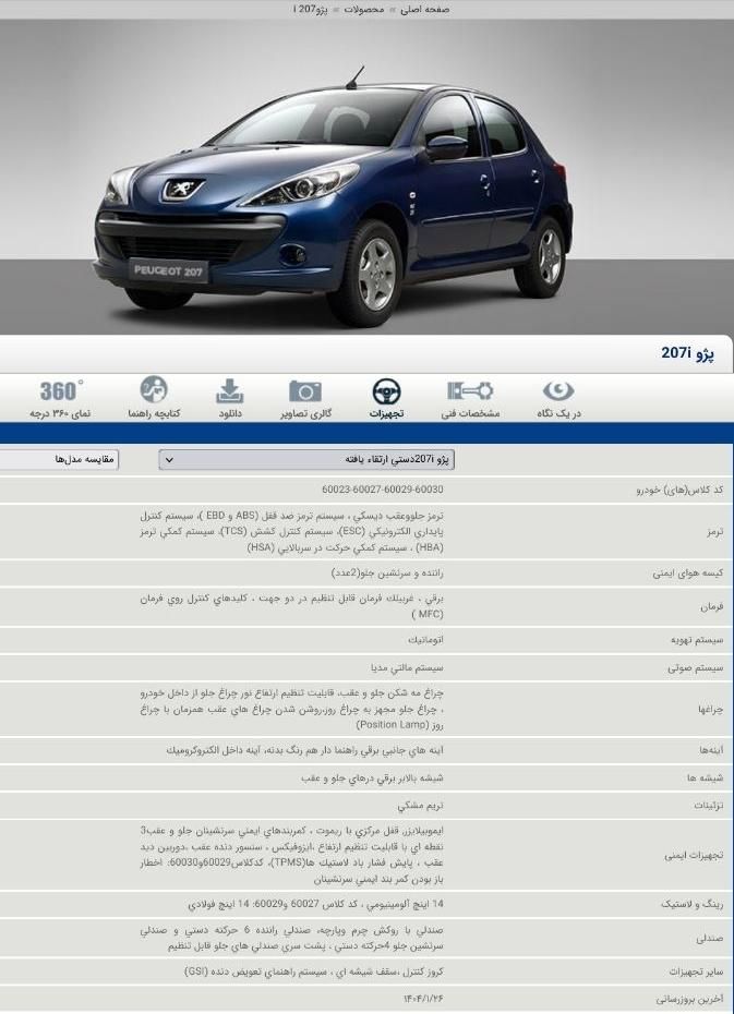 خودرو پژو، 207 آگهی ann_18218787