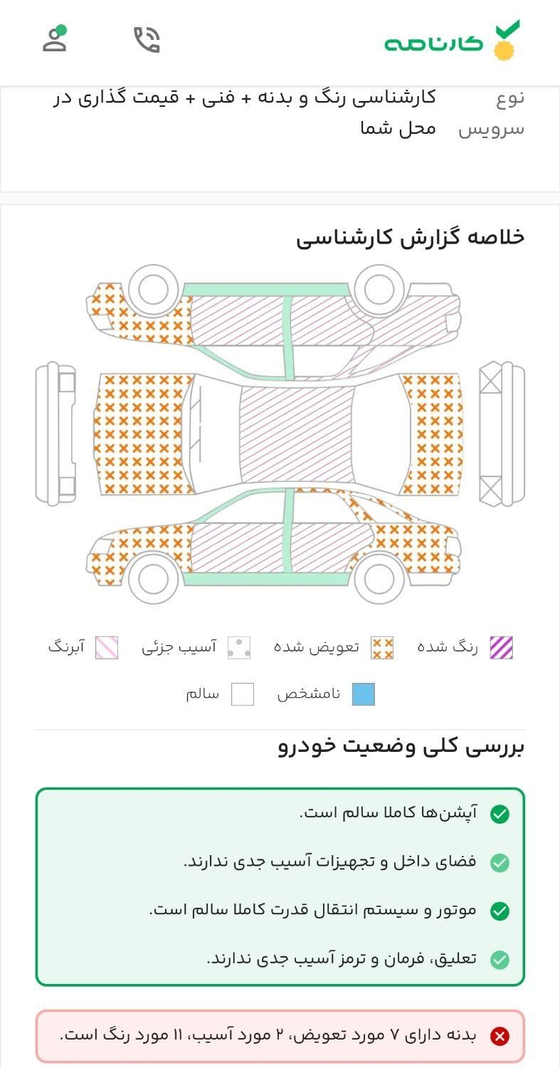 پژو پارس XU7ساده - 1382