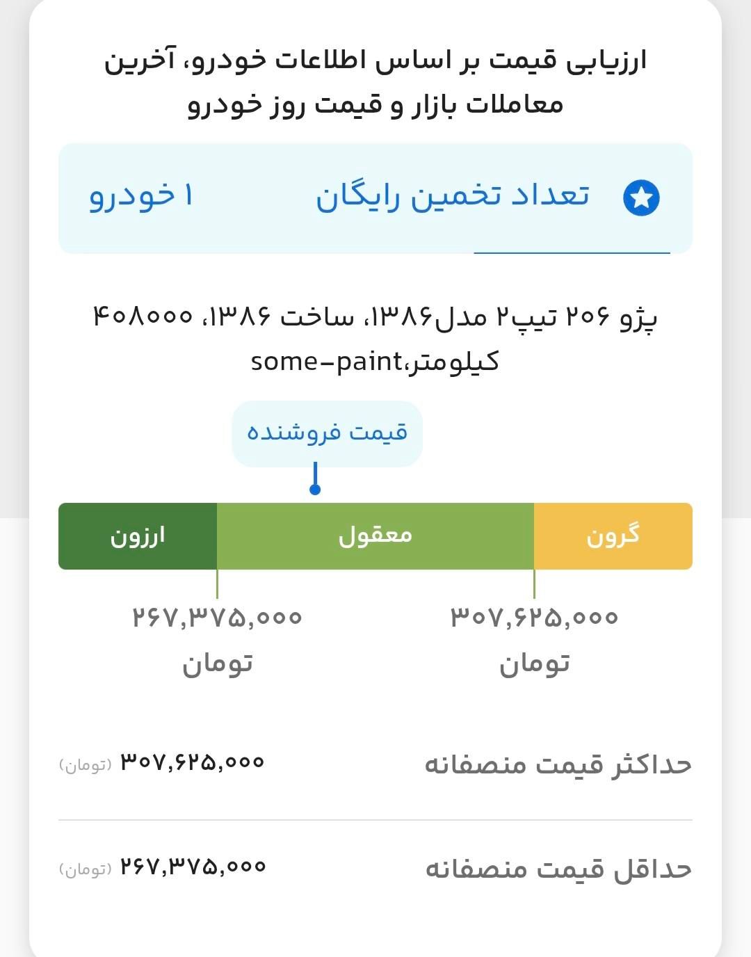 پژو 206 تیپ 2 - 1386