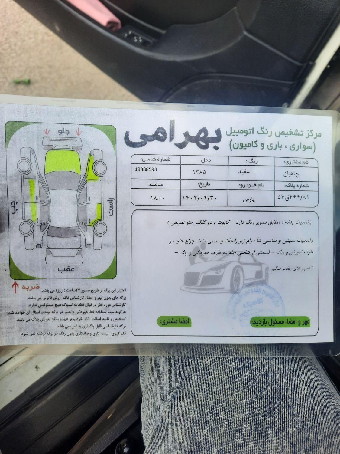 پژو پارس XU7ساده - 1385