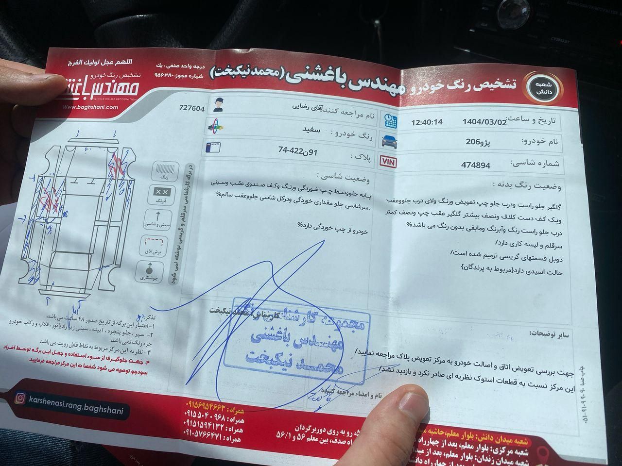 پژو 206 تیپ 5 - 1393