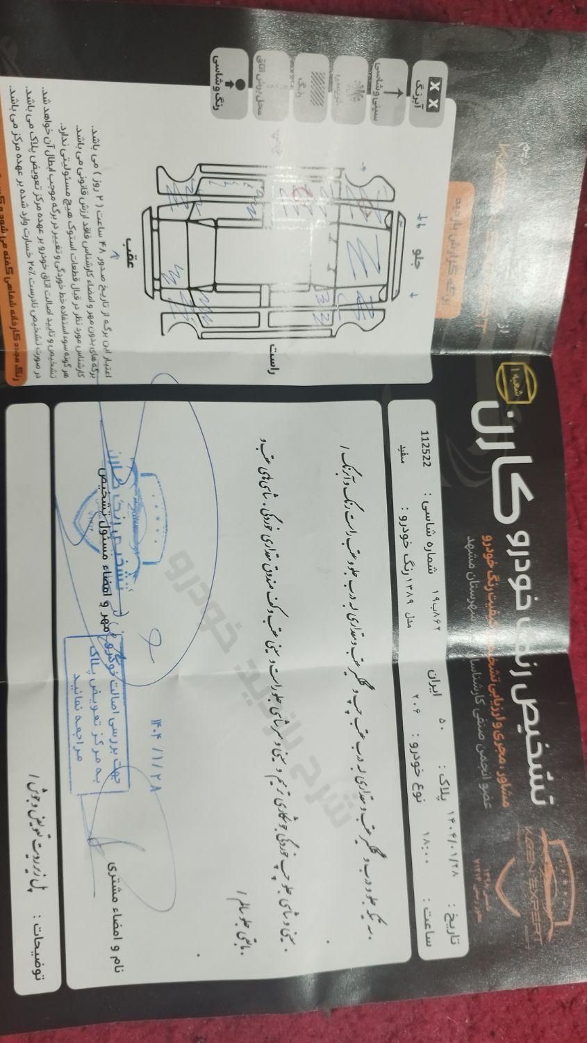 پژو 206 تیپ 2 - 1389