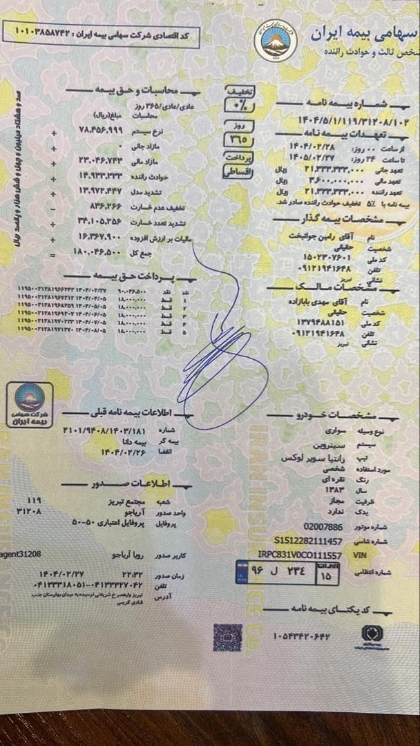 سیتروئن زانتیا سوپرلوکس - 2004