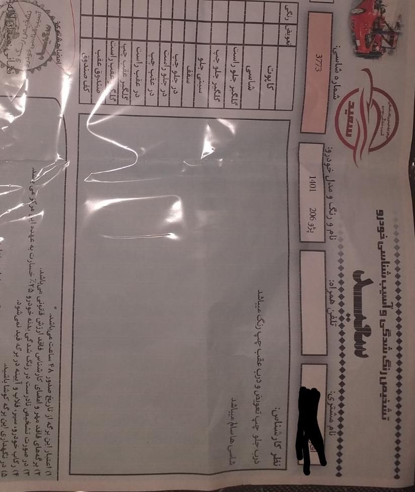 پژو 206 تیپ 2 - 1401