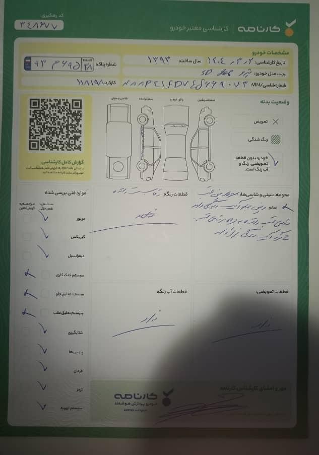 پژو 206 SD v8 - 1393