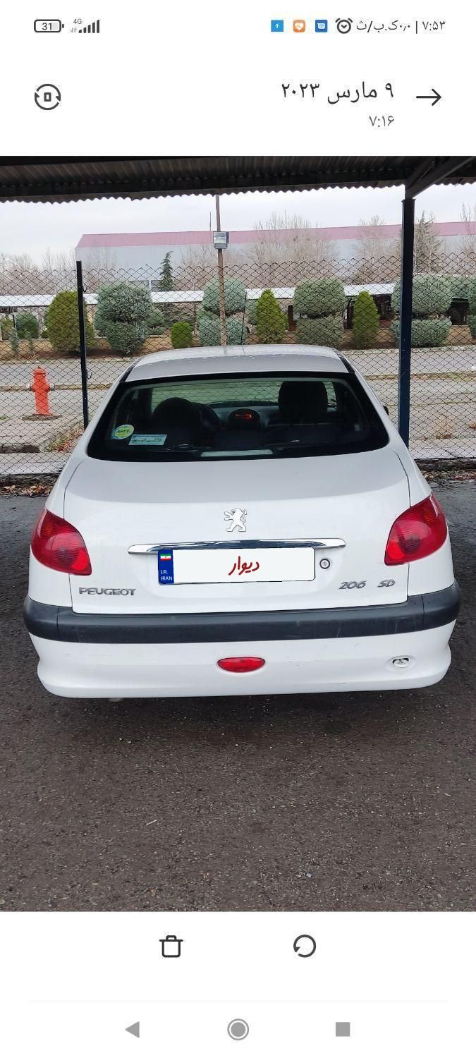 پژو 206 SD v8 - 1400