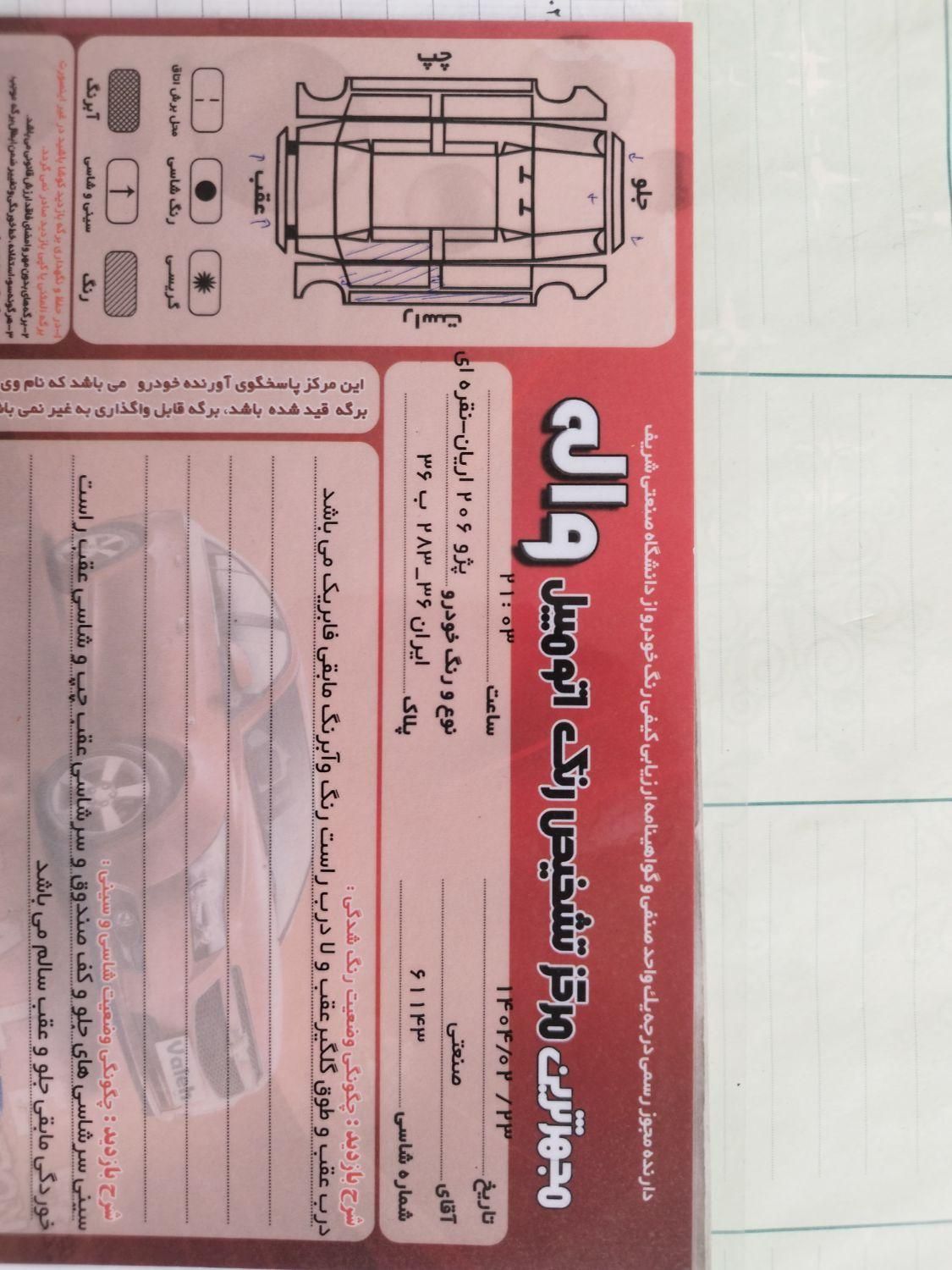 پژو 206 SD v8 - 1393