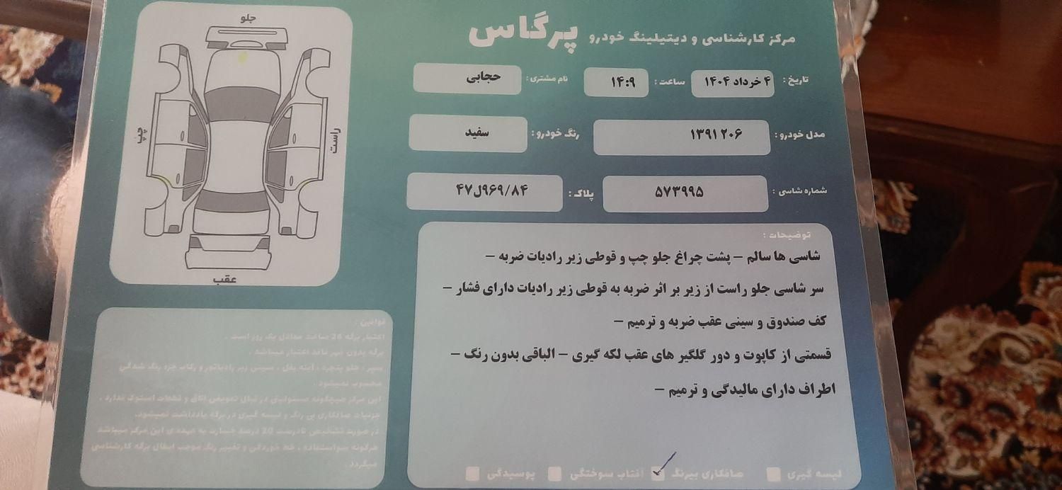 پژو 206 تیپ 2 - 1391