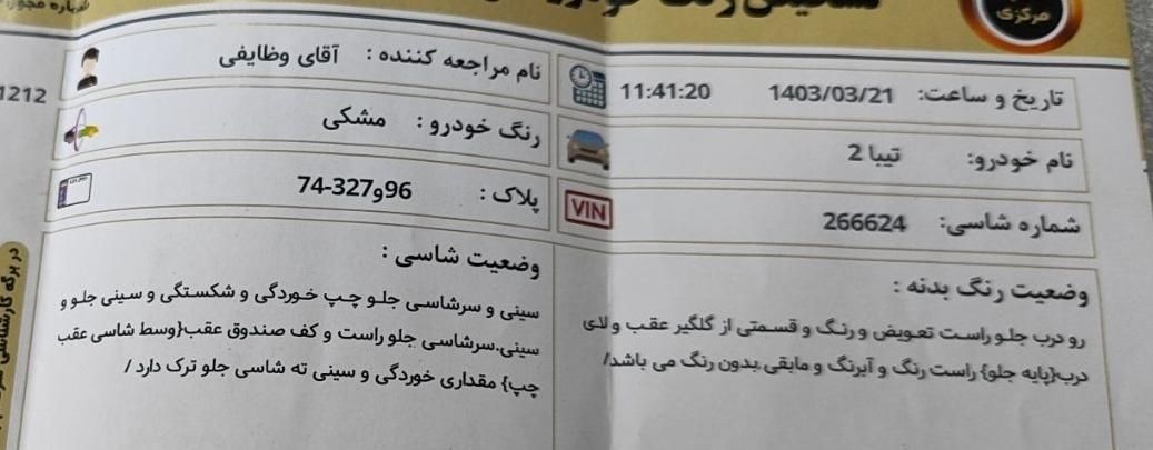 تیبا 2 EX رینگ آلومینیومی - 1399
