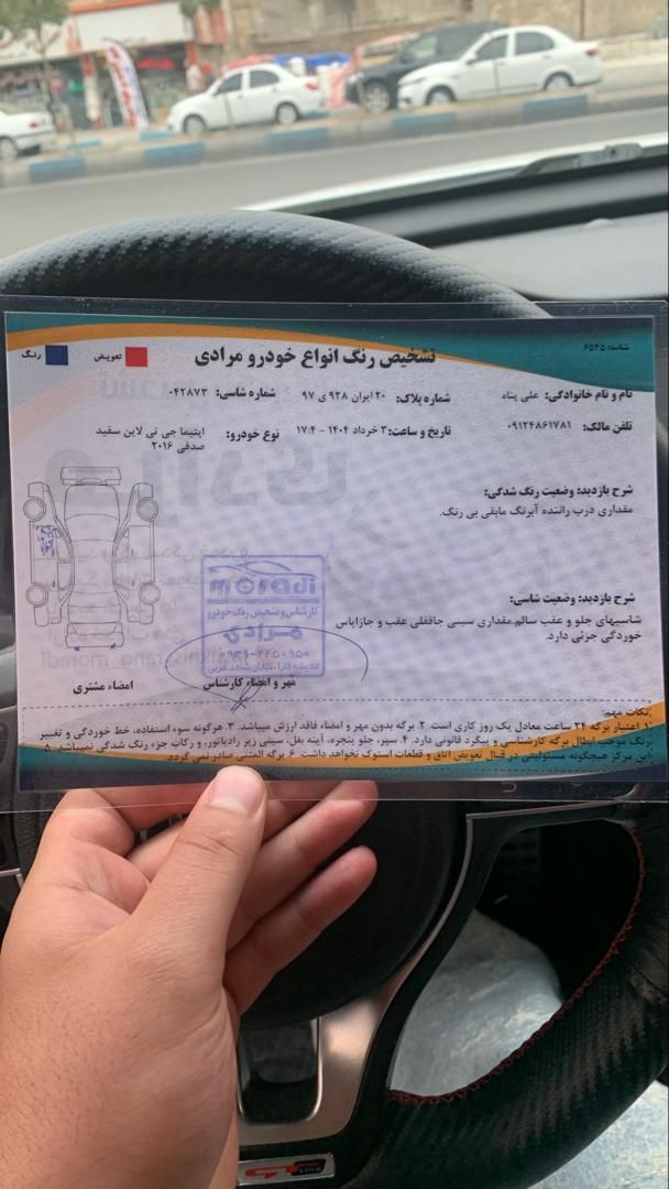 کیا اپتیما 3رادار -GT LINE - JF - 2016