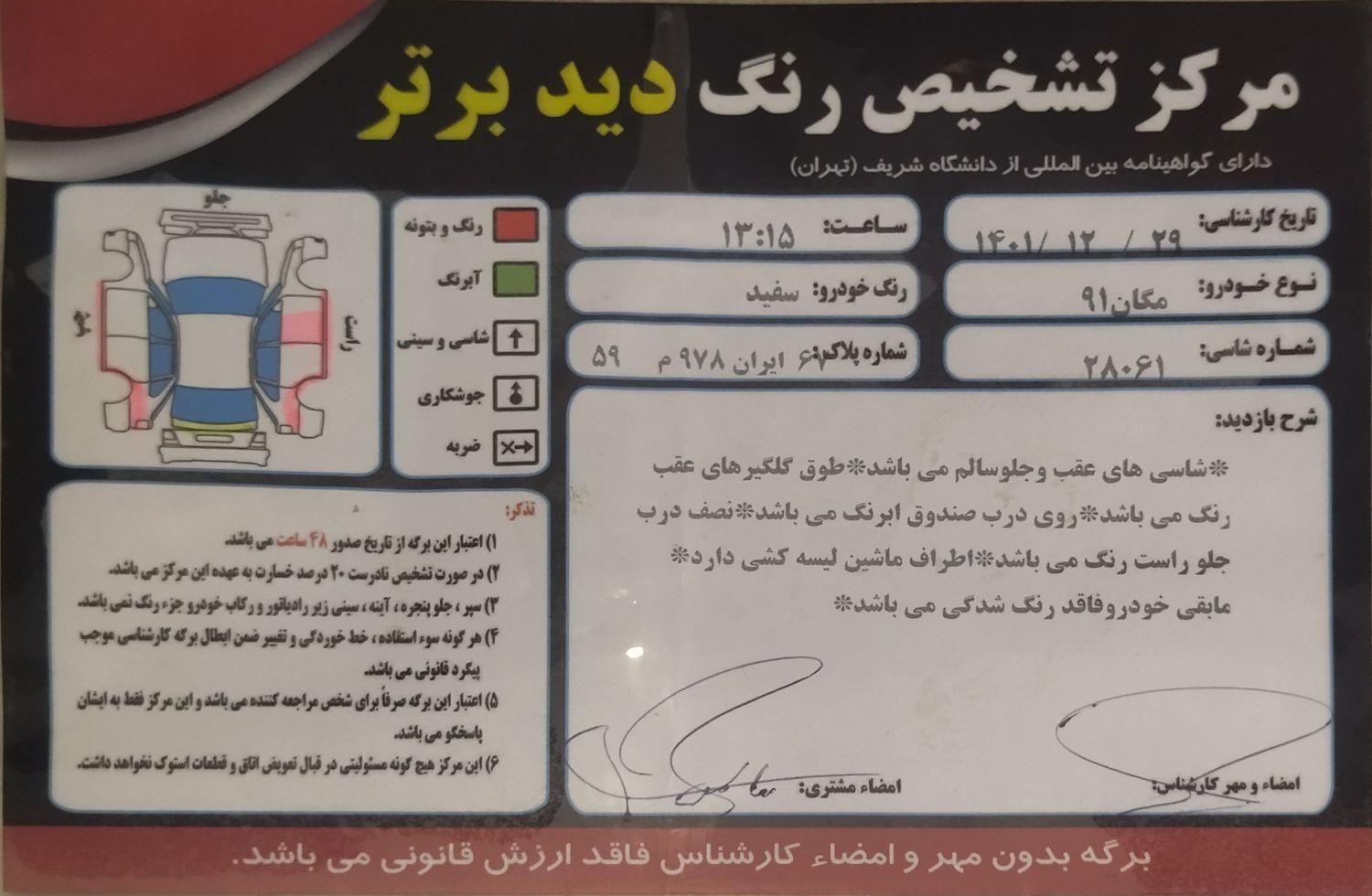 رنو مگان پارس خودرو 2000 - 2012