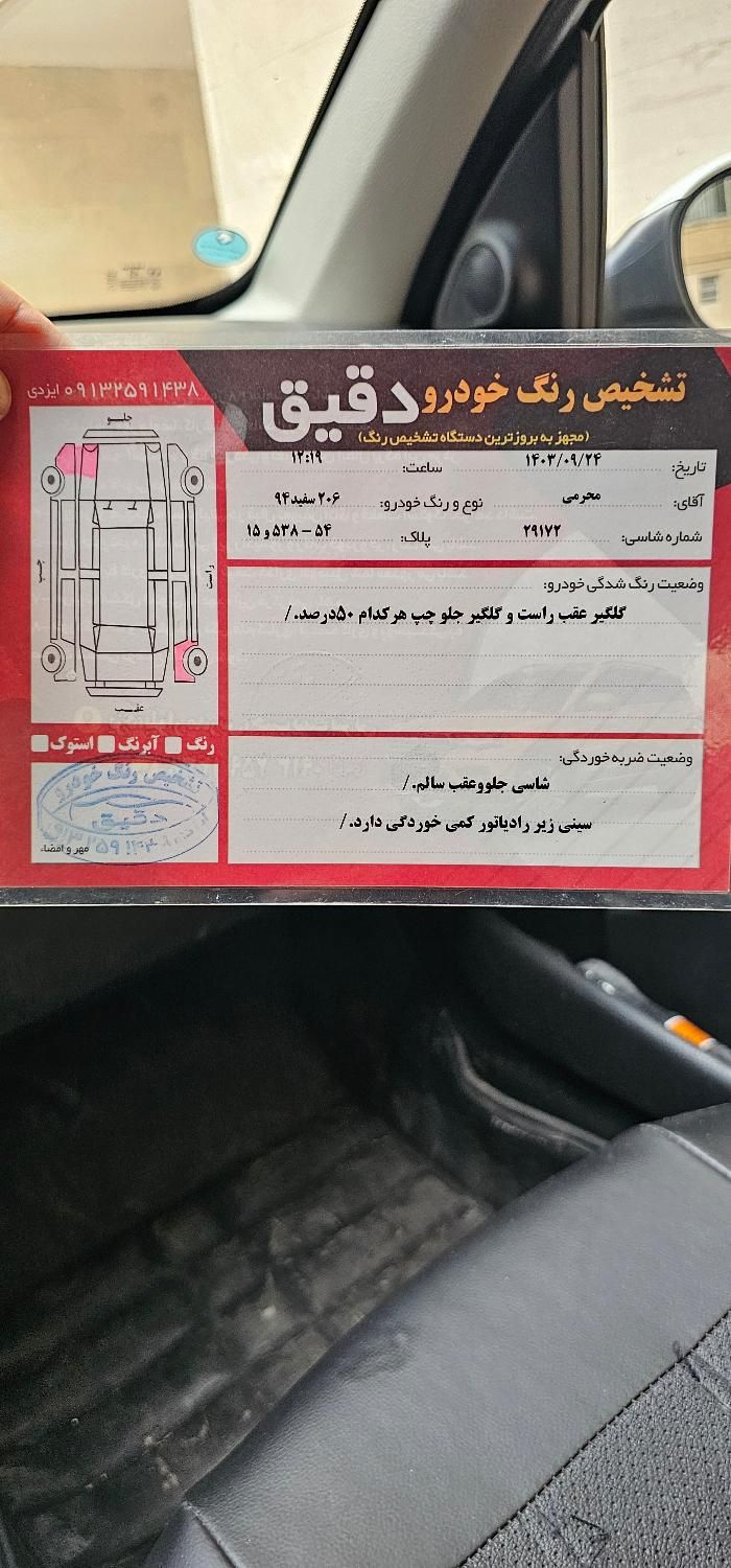 پژو 206 تیپ 5 - 1394