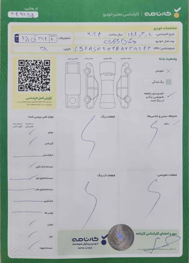چانگان CS55 1.5 لیتر توربو - 2024