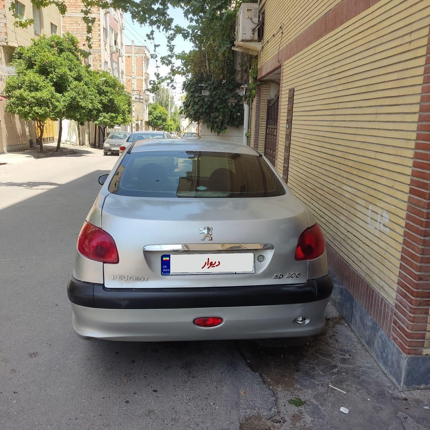 پژو ۲۰۶ صندوق دار v2 - 1387