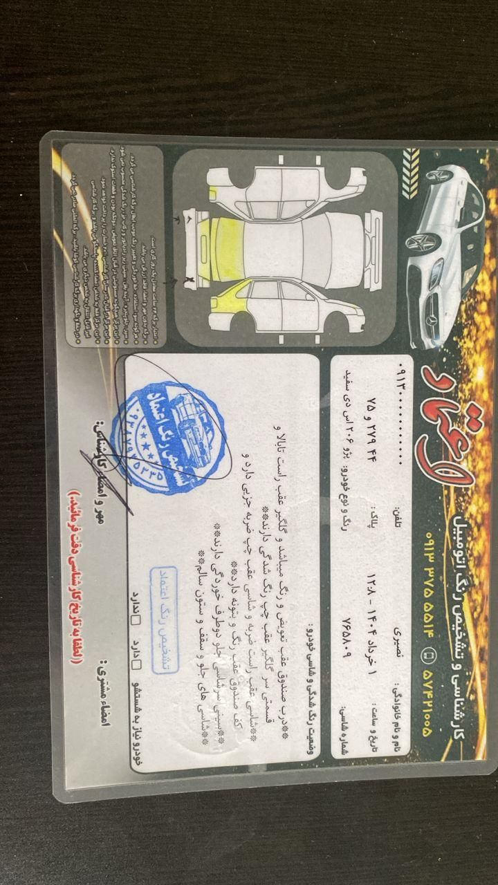 پژو ۲۰۶ صندوق دار v8 - 1395