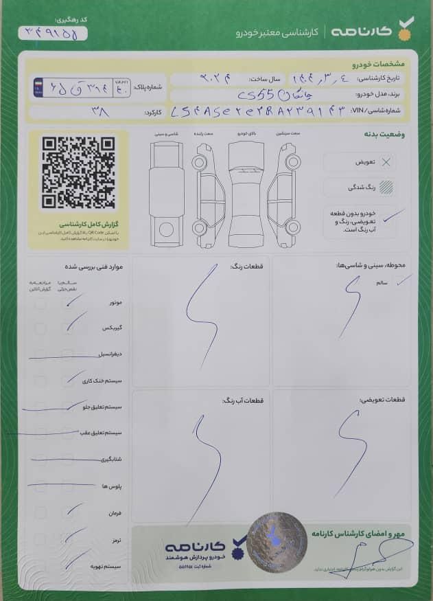 چانگان CS55 1.5 لیتر توربو - 2024