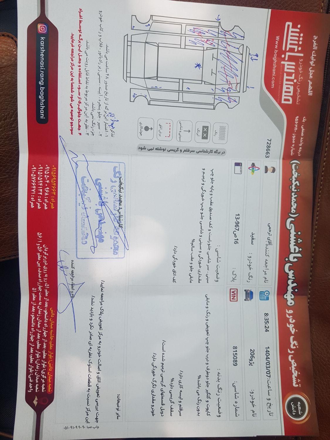 پژو 206 تیپ 2 - 1395