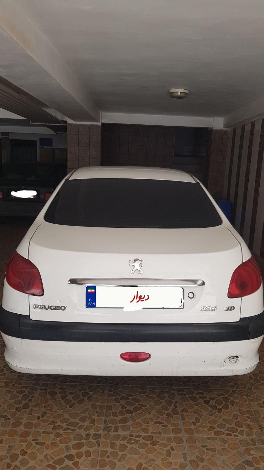پژو ۲۰۶ صندوق دار v8 - 1388