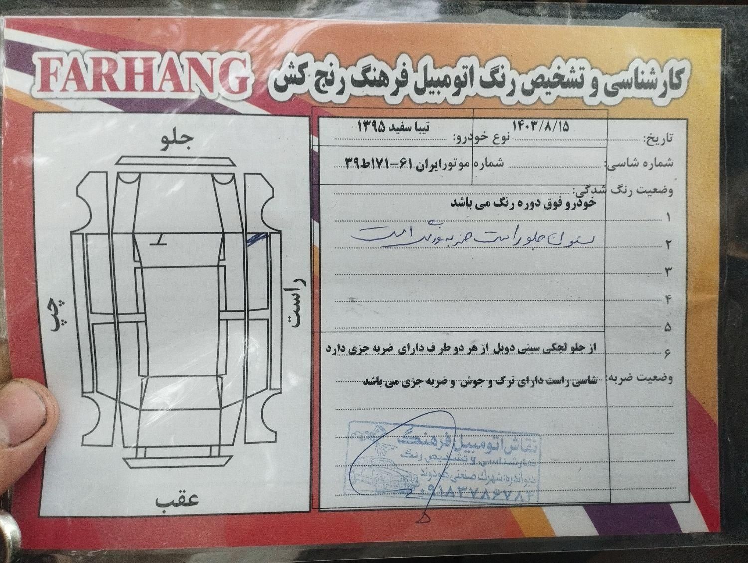 تیبا صندوق دار EX - 1395