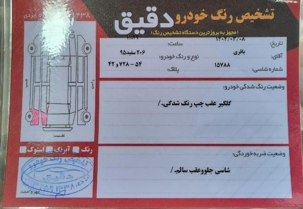 پژو 206 تیپ 2 - 1395