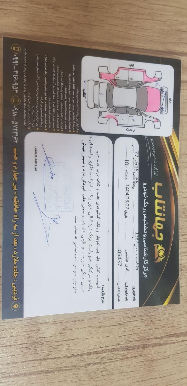 پژو 206 تیپ 3 - 1387