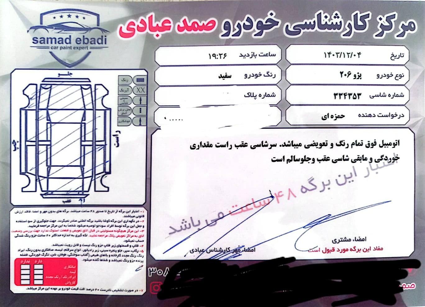 پژو 206 تیپ 2 - 1398