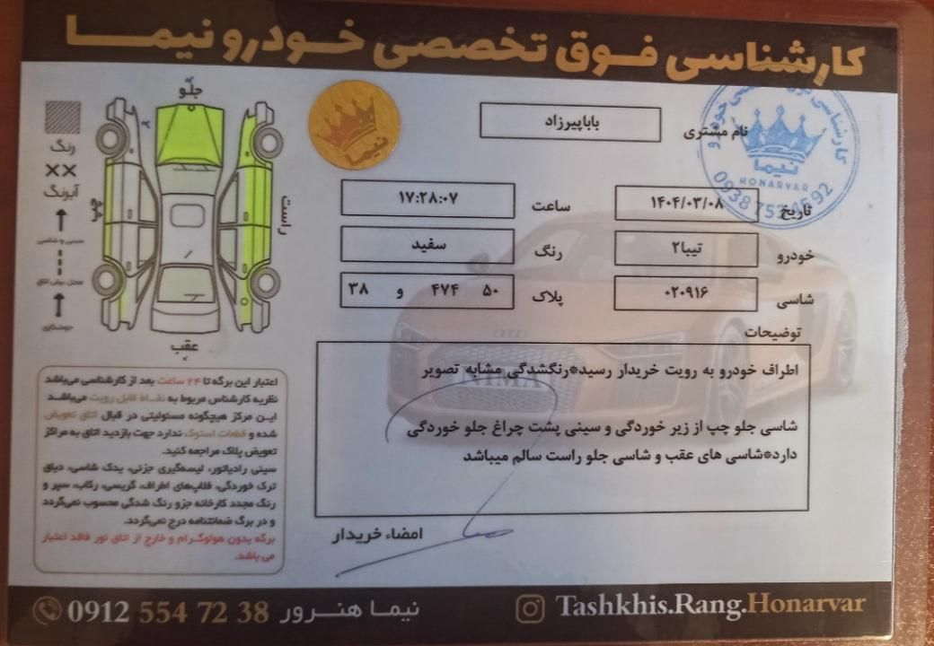 تیبا 2 EX رینگ آلومینیومی - 1400