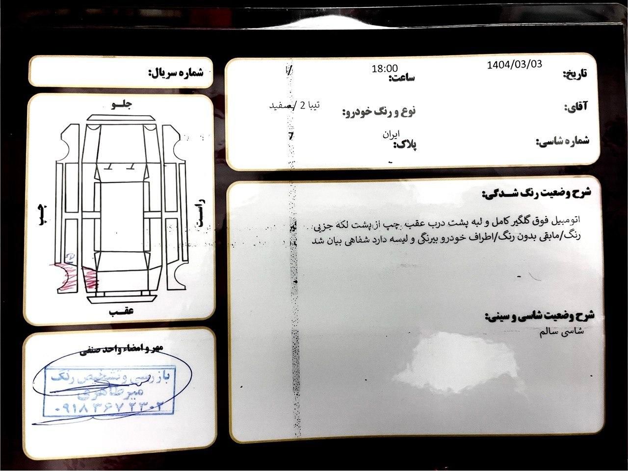 تیبا 2 EX رینگ آلومینیومی - 1397
