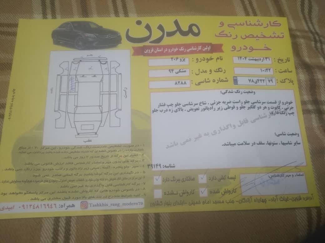 پژو 206 تیپ 5 - 1394