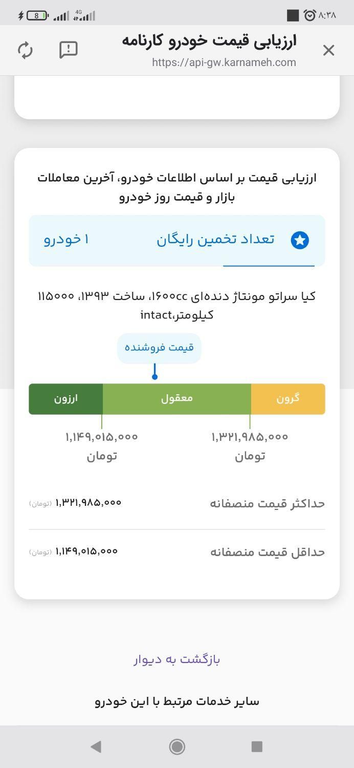 کیا سراتو مونتاژ 1600دنده ای - 2014