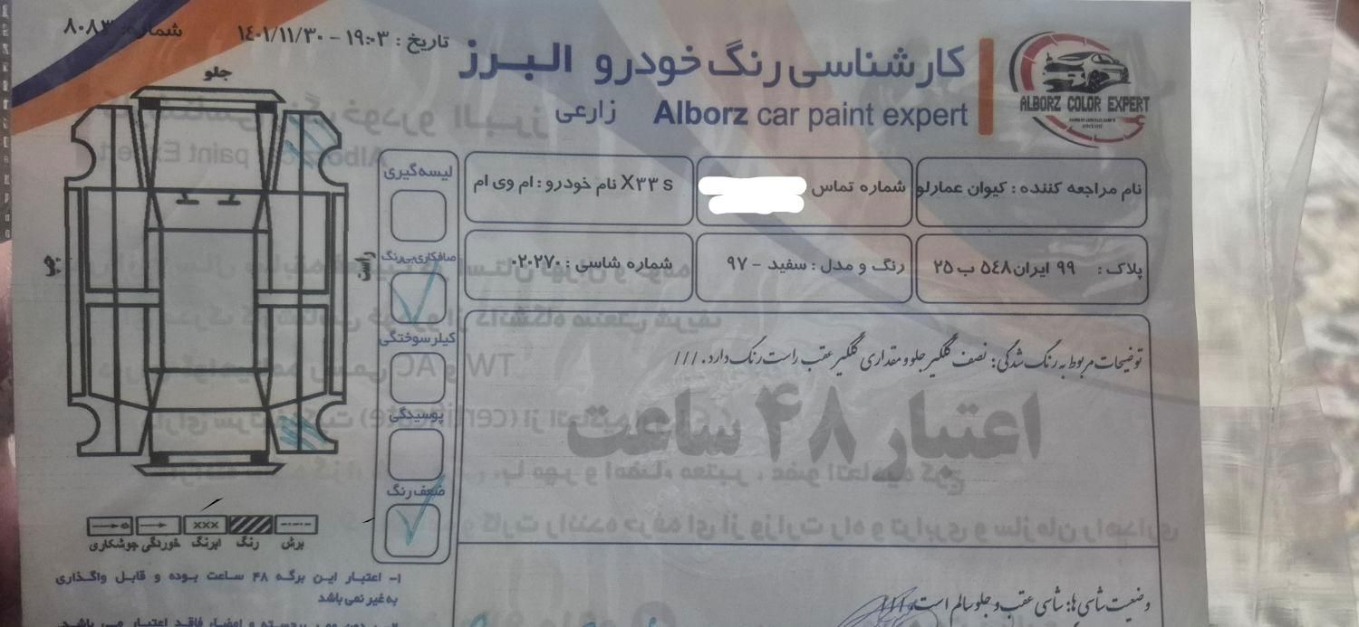 ام وی ام X33 S اتوماتیک اسپرت - 2018