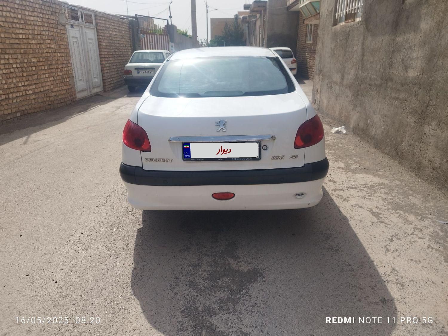 پژو ۲۰۶ صندوق دار v8 - 1396