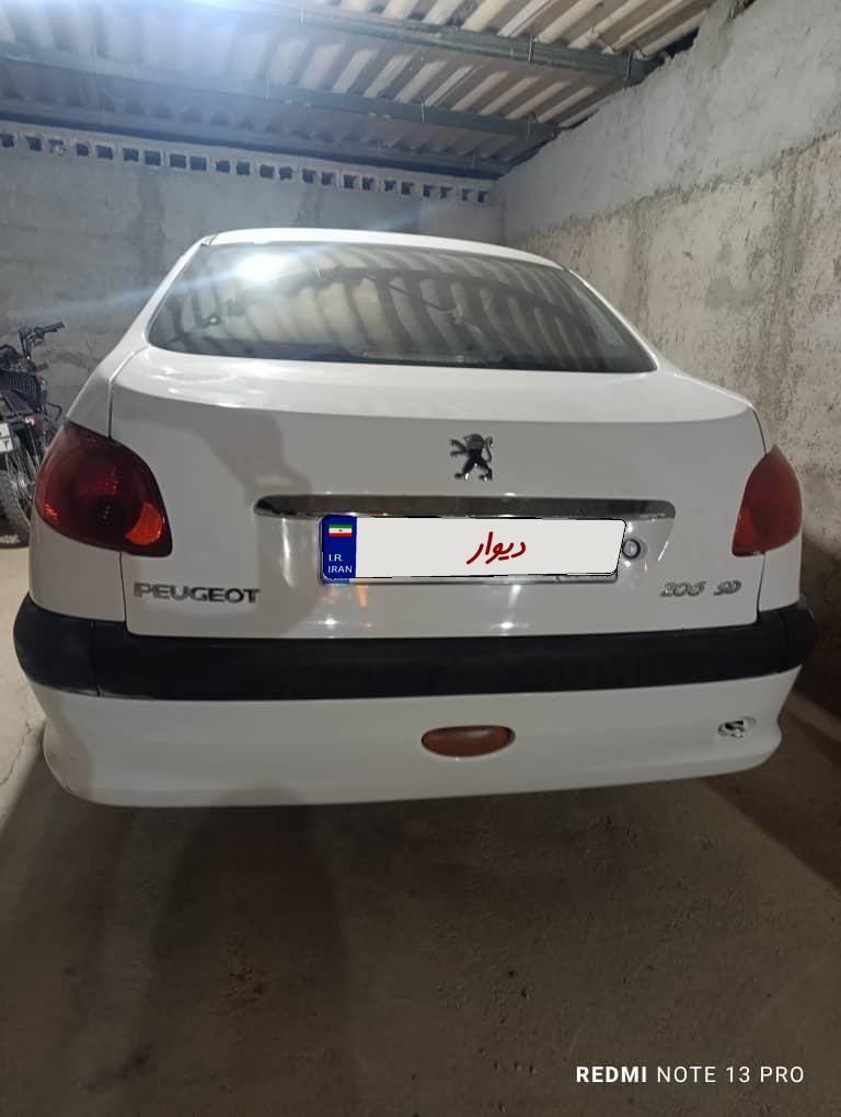 پژو ۲۰۶ صندوق دار v8 - 1391