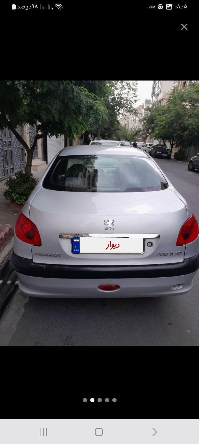 پژو ۲۰۶ صندوق دار v9 - 1387