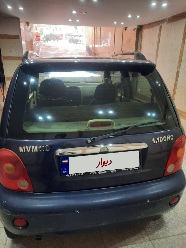 ام وی ام 110 چهار سیلندر دنده ای - 2012