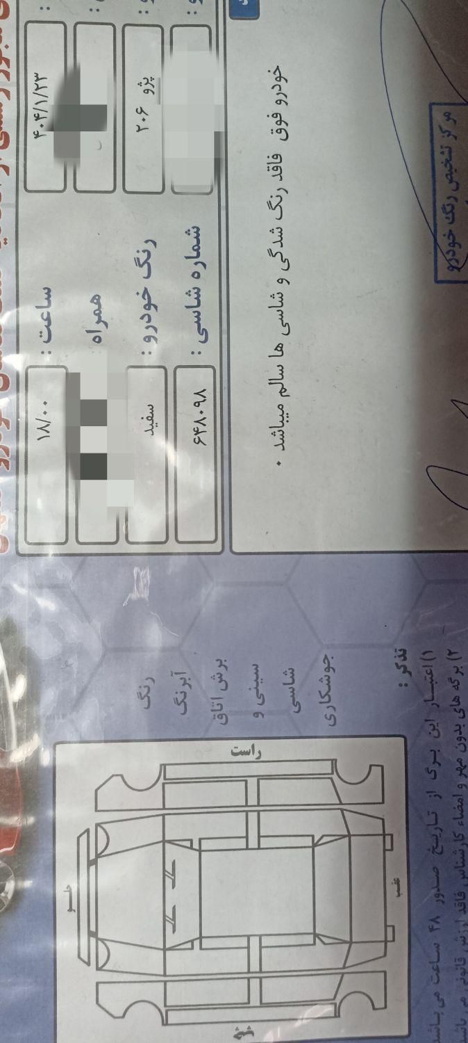 پژو 206 تیپ 5 - 1393