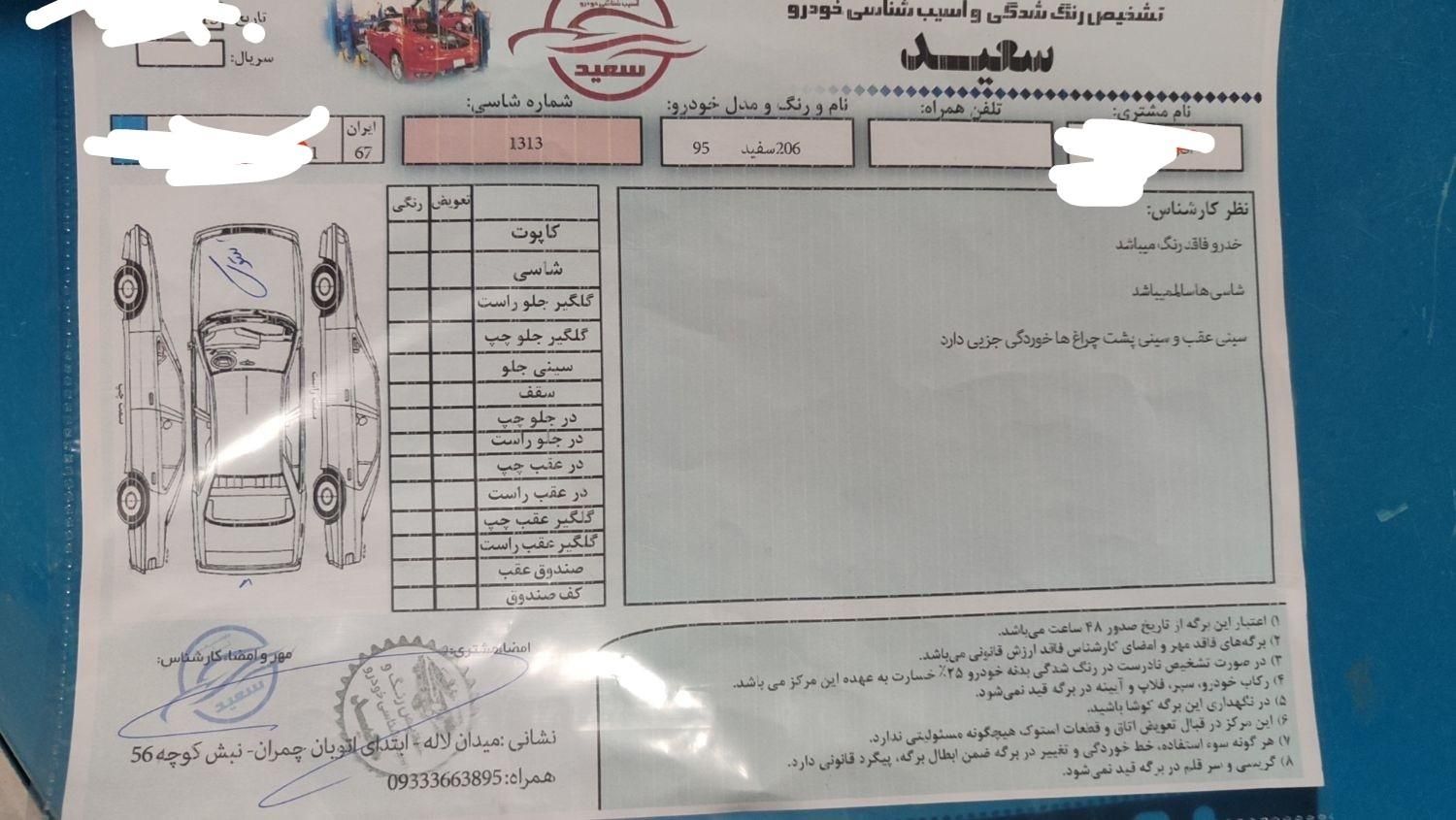 پژو 206 تیپ 5 - 1395