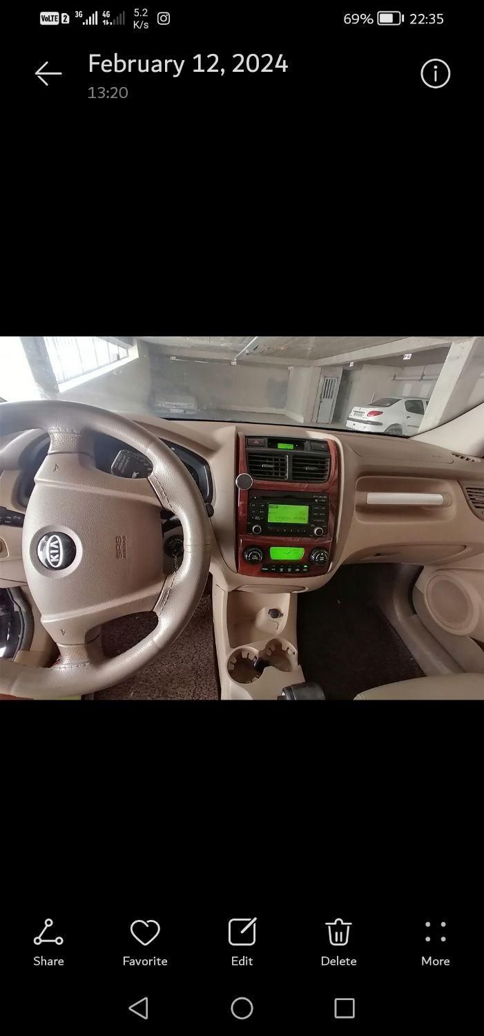 کیا اسپورتیج 6 سیلندر 2700cc - 2010