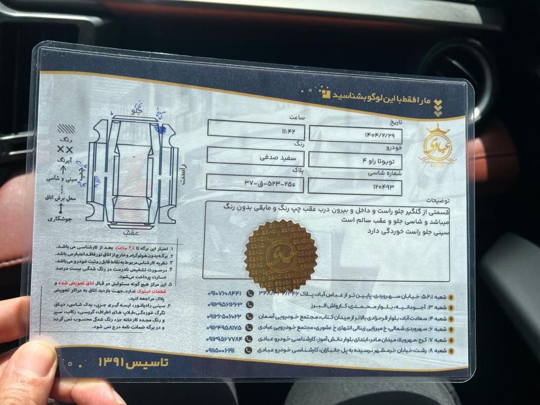 تویوتا راو 4 فول - 2015