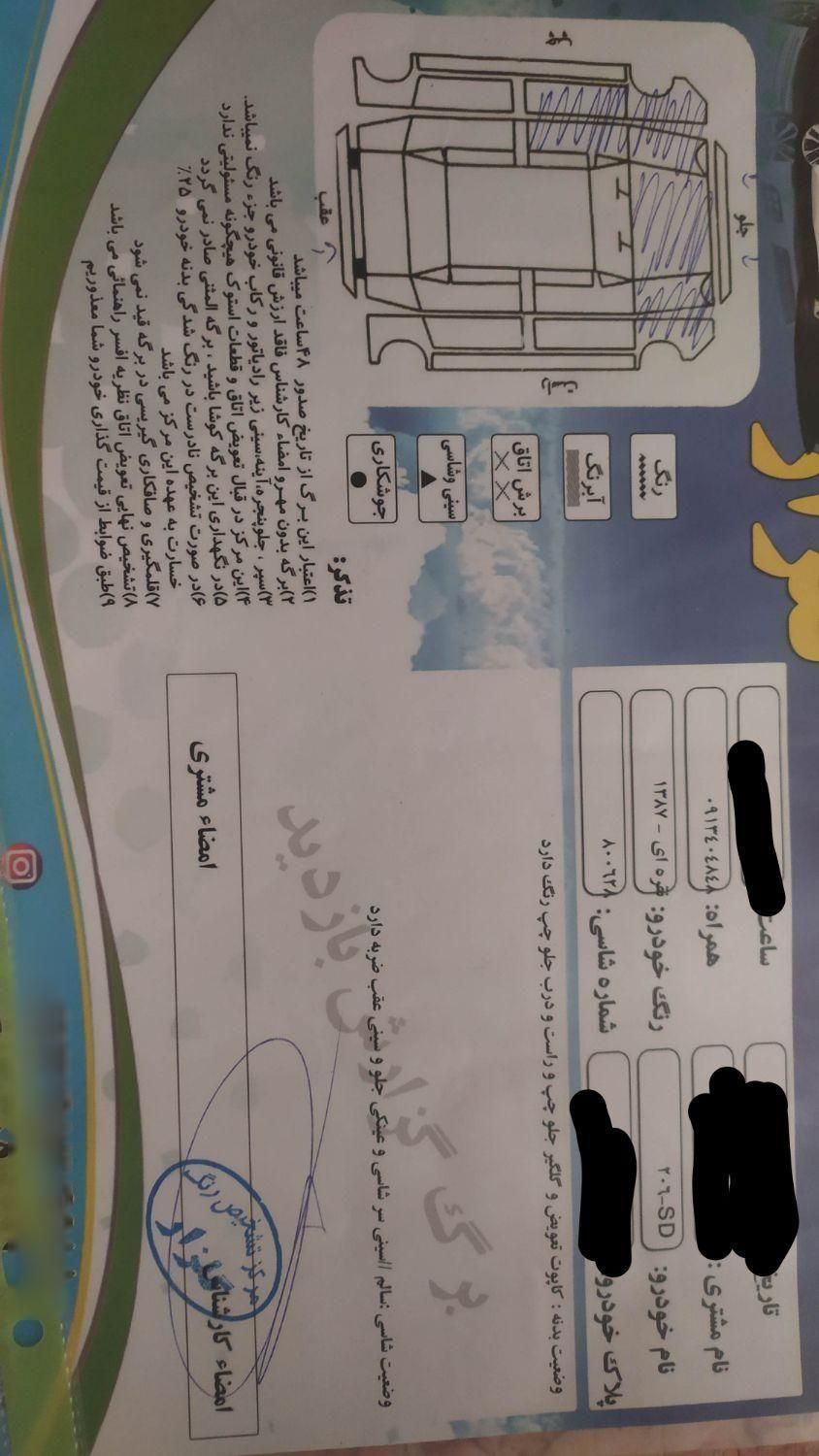 پژو ۲۰۶ صندوق دار v2 - 1387
