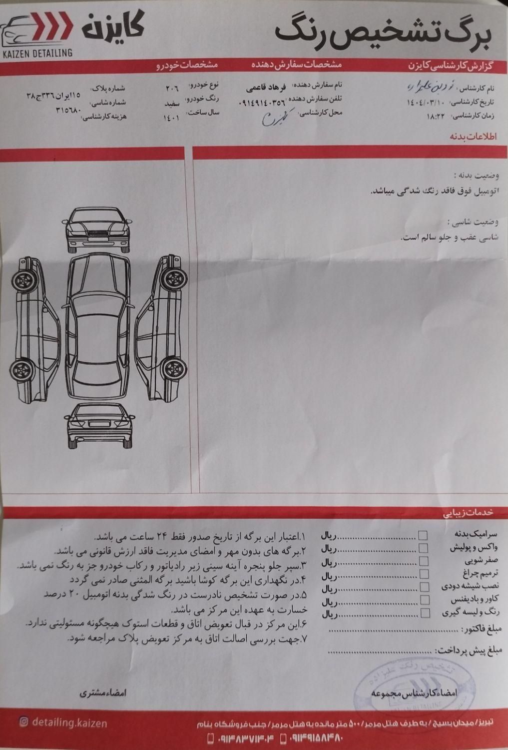 پژو 206 تیپ 2 - 1401