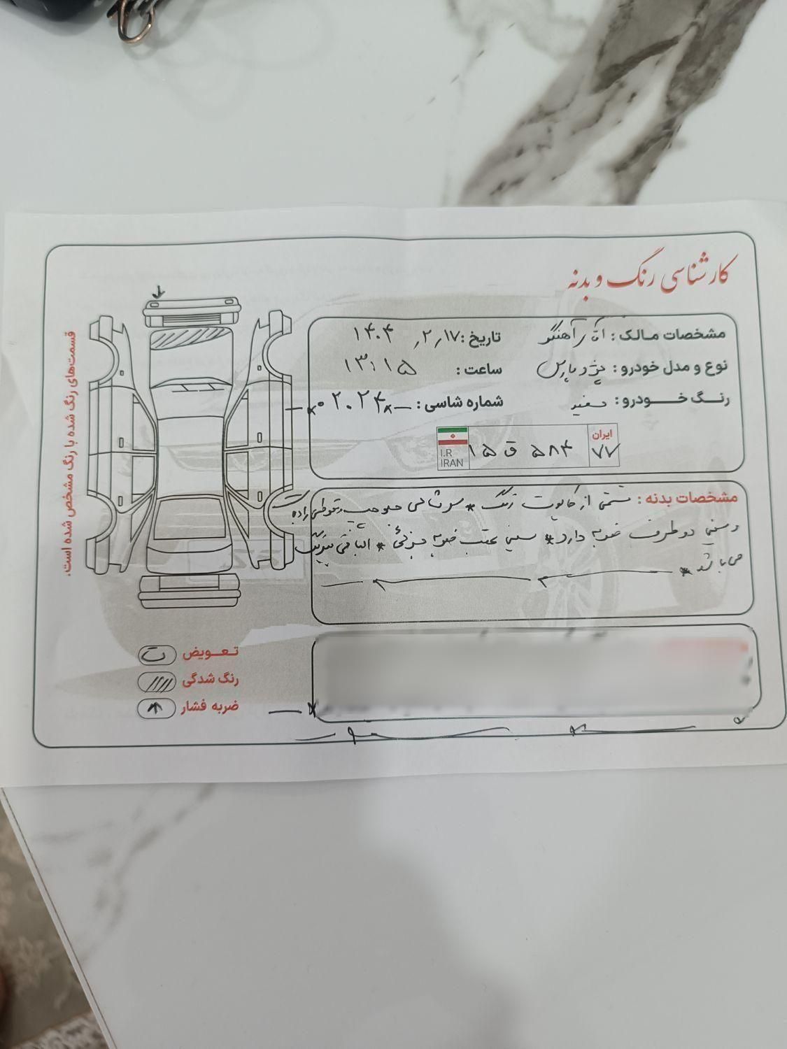 پژو پارس ELX-XU7P سفارشی - 1394
