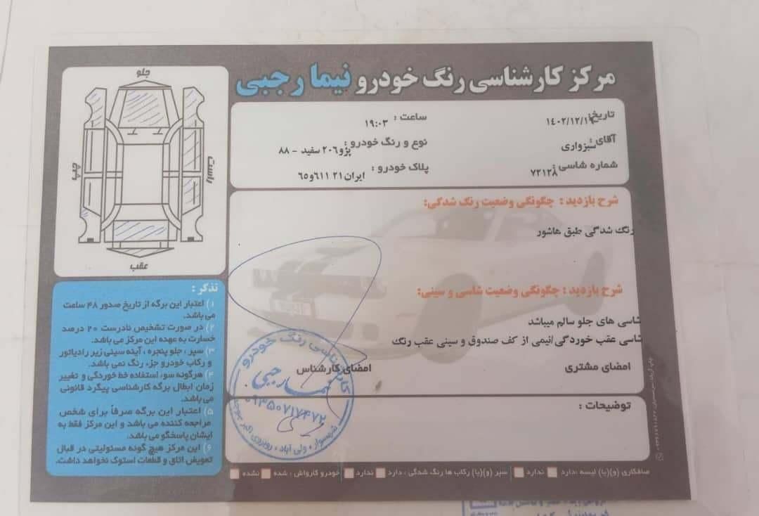 پژو 206 تیپ 2 - 1388
