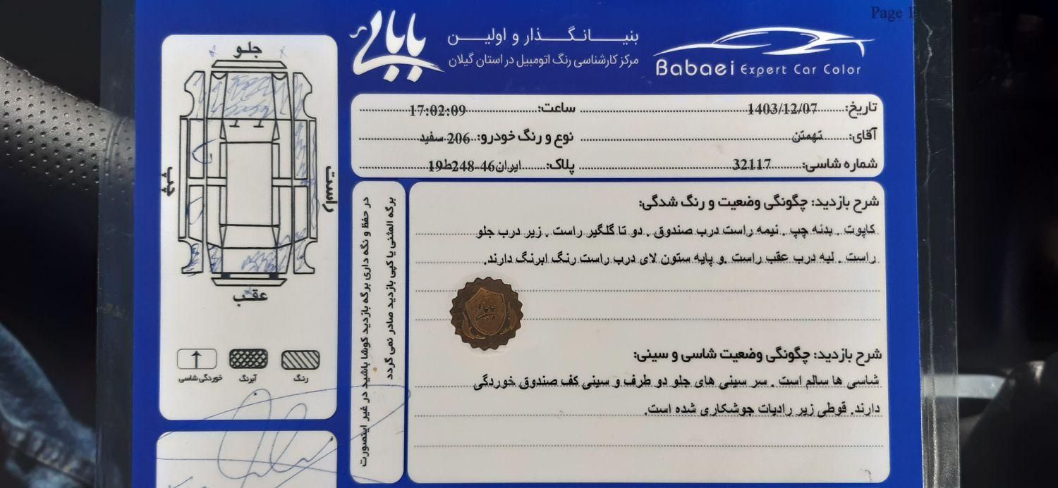 پژو 206 تیپ 2 - 1389