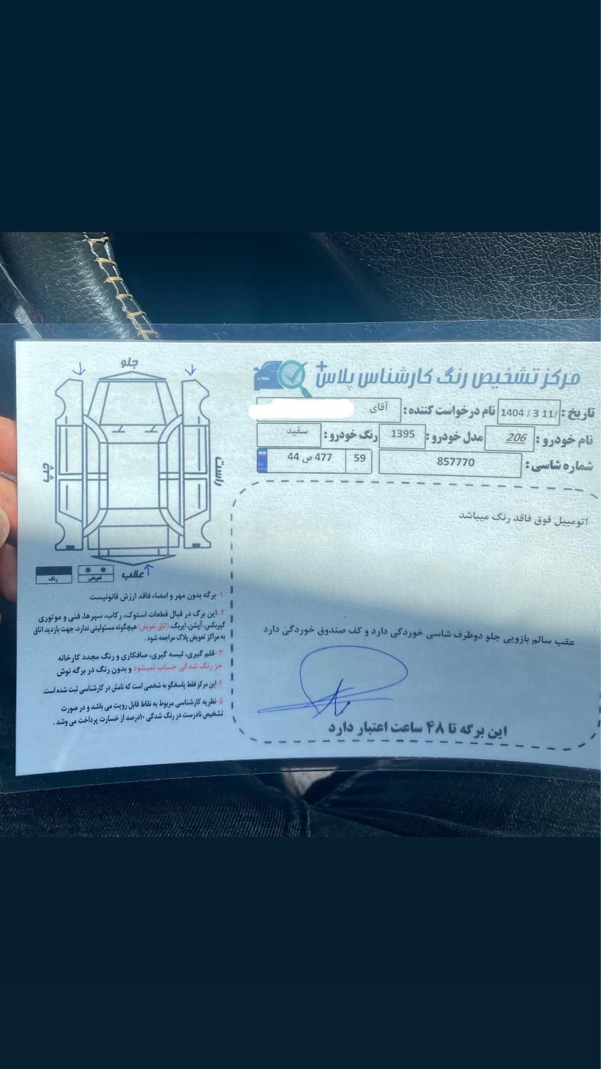 پژو 206 تیپ 5 - 1395