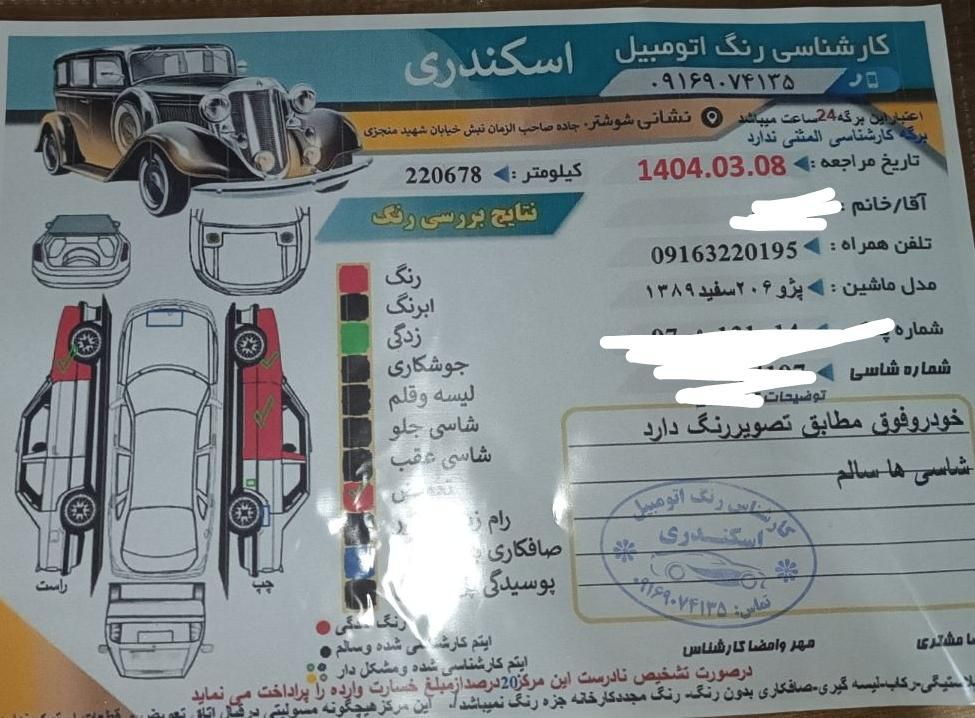 پژو 206 تیپ 2 - 1389
