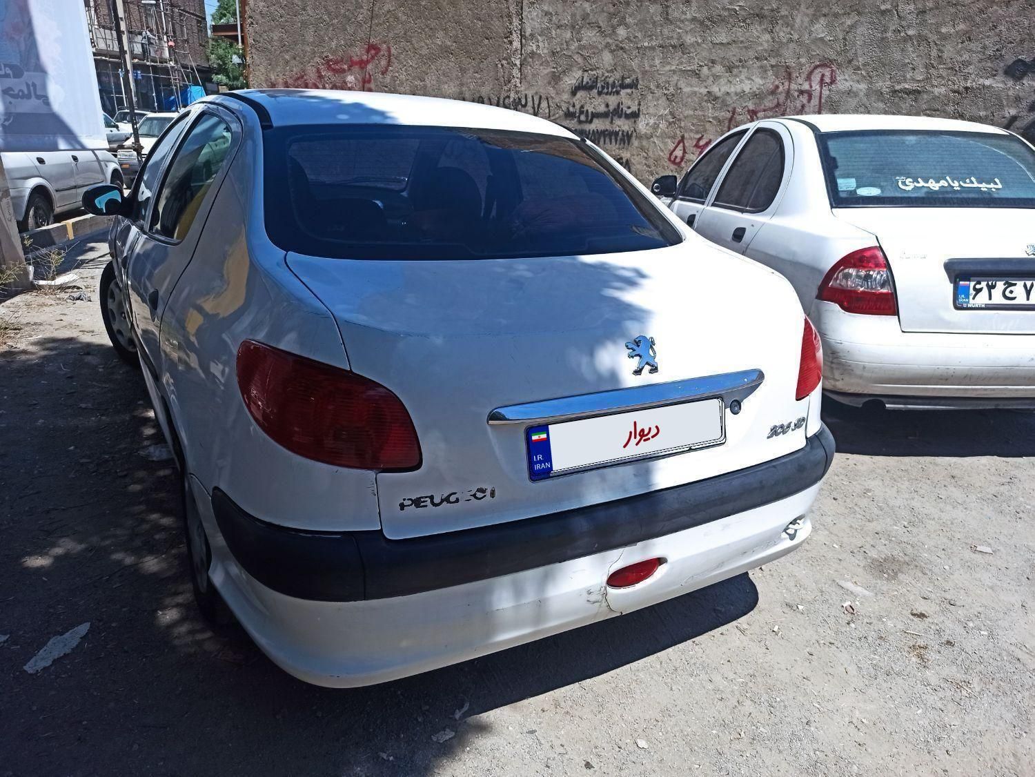 پژو ۲۰۶ صندوق دار v8 - 1386
