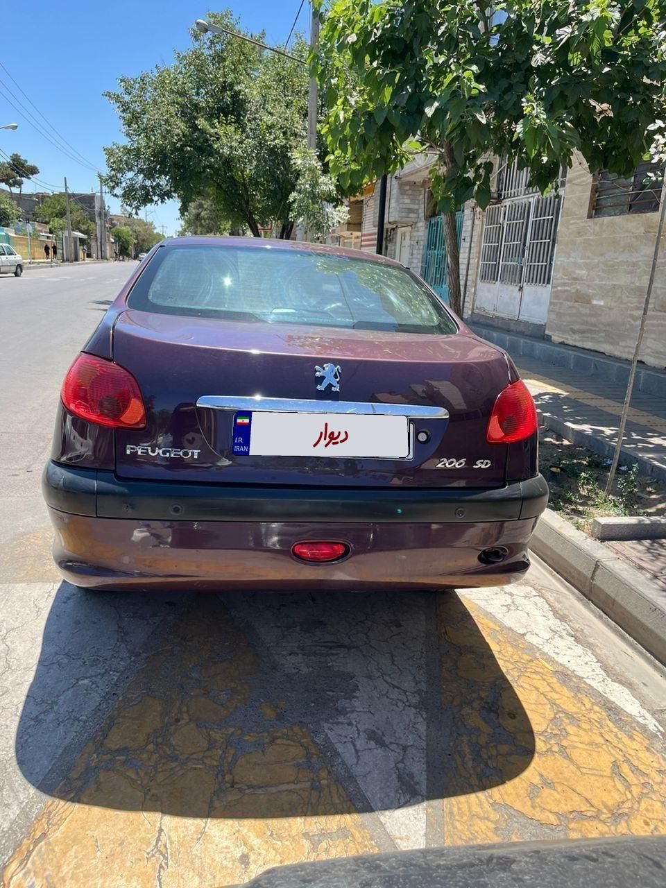 پژو ۲۰۶ صندوق دار v8 - 1396
