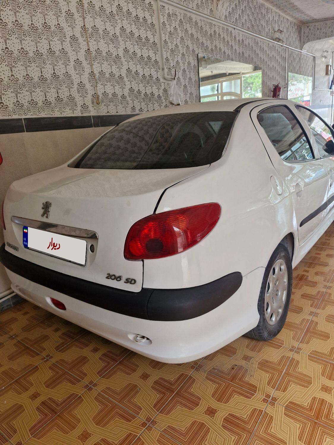پژو ۲۰۶ صندوق دار v8 - 1388